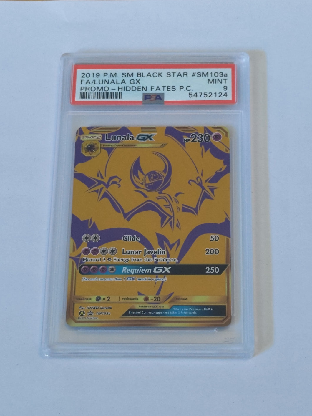 Lunala GX FA PSA 9 US