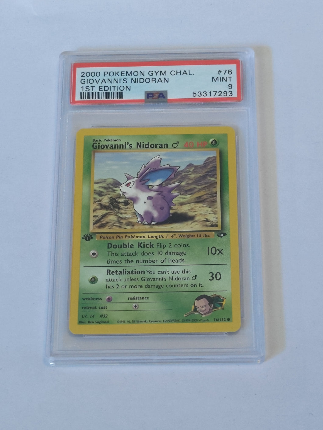 Nidoran de Giovanni 1st ed PSA 9